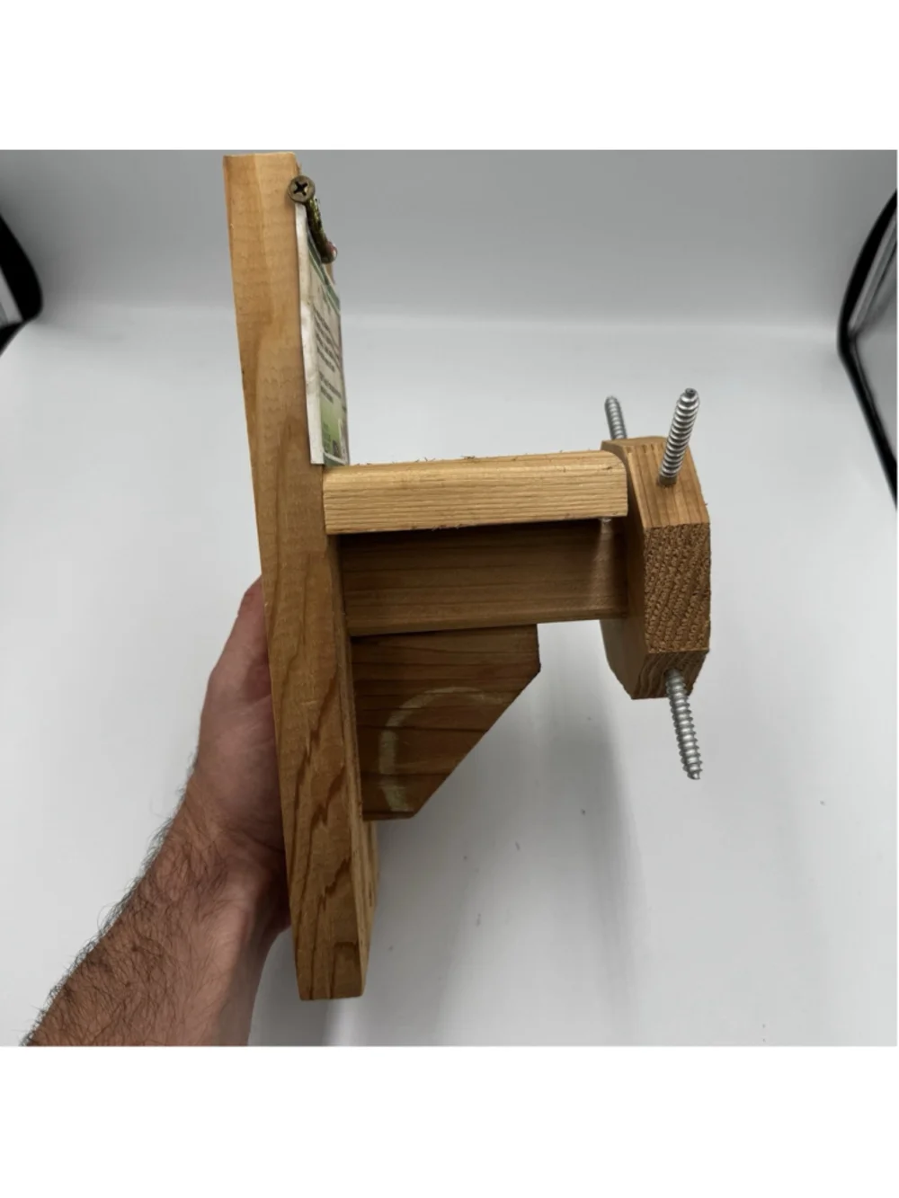 Songbird Cedar Spin-A-Cob Squirrel Corn Holder Bird Feeder Cedar Wood USA